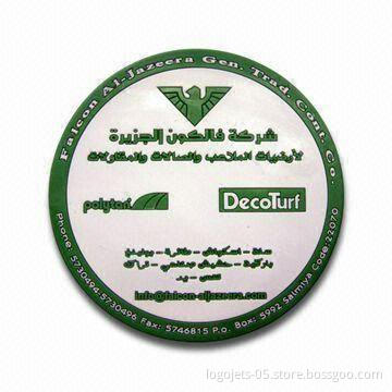 Coaster, Made of Soft PVC Material, with 2D Effect, Customized Sizes and Shapes are Welcome